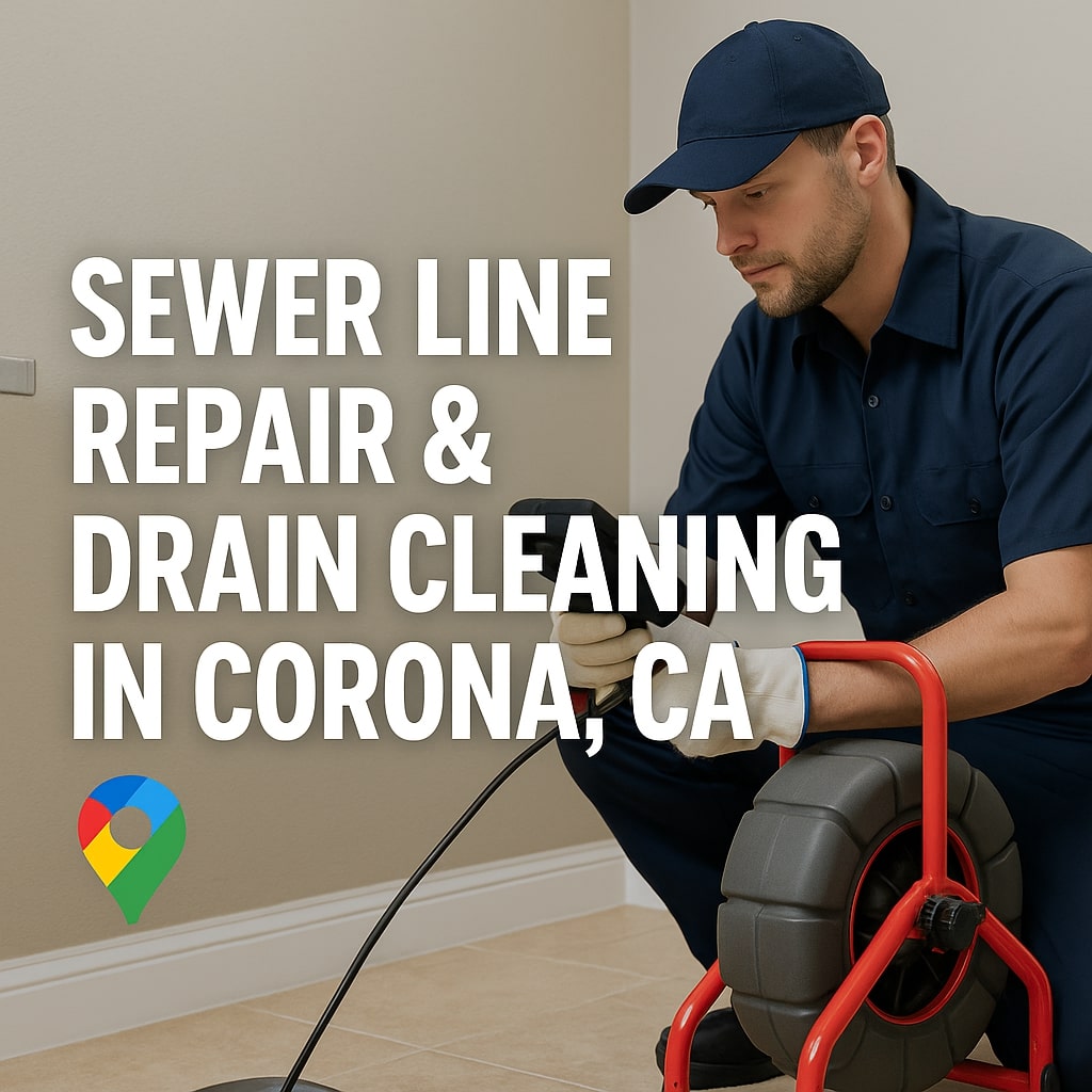 sewer line repair drain clog cleaning corona ca