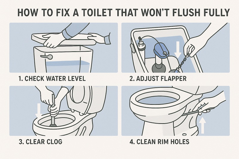 fix toilet that wont flush