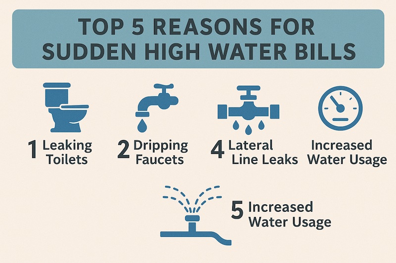 reasons for sudden high water bills