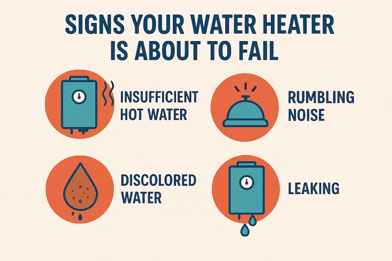 water heater fail signs