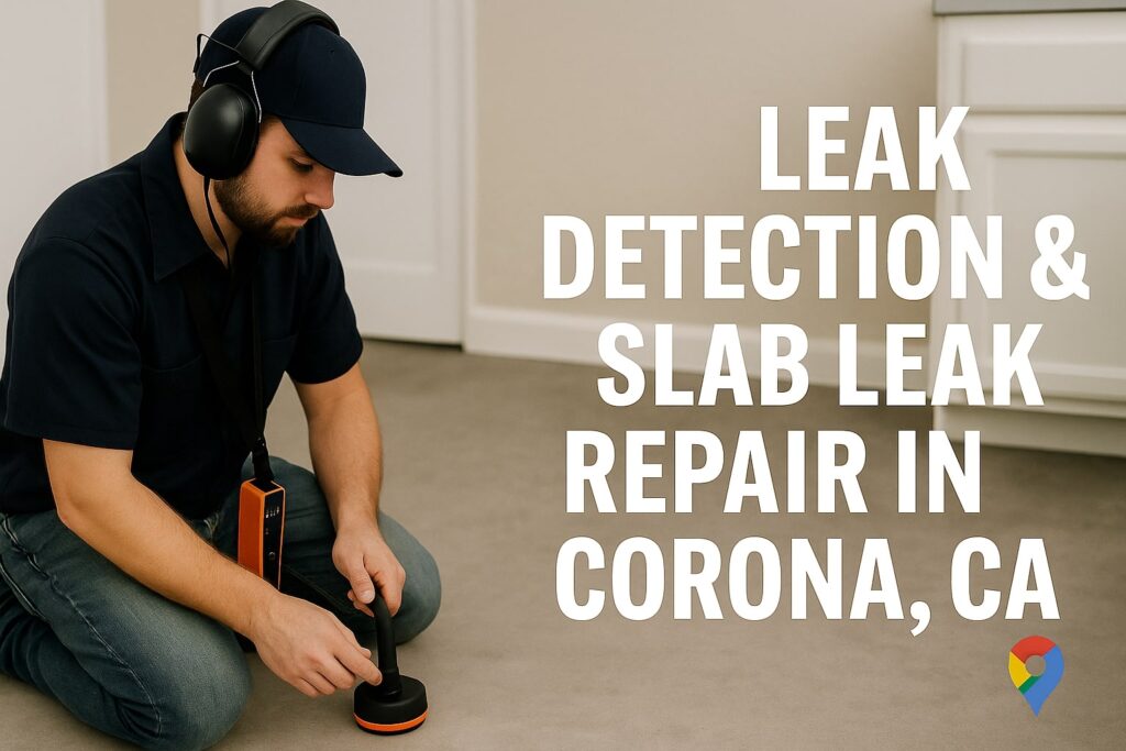 Leak Detection and Slab Leak Repair in Corona CA