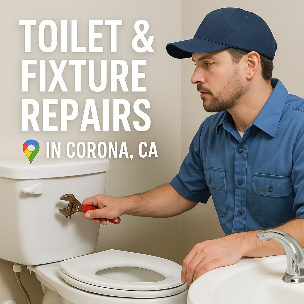 toilet and fixture repairs in Corona CA