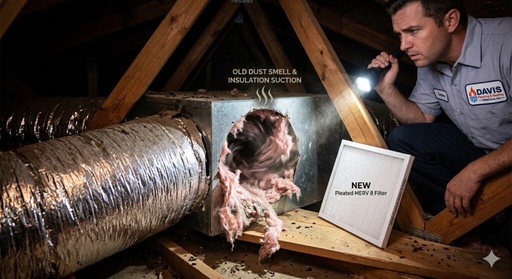 old smell insulation replacement